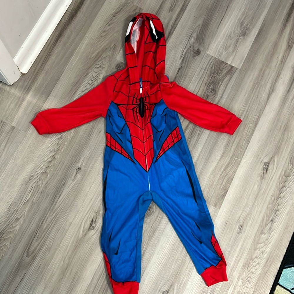 4t Spider-Man zip up onesie